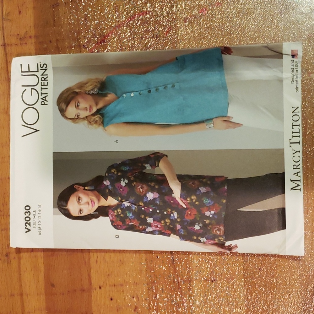 Vogue Misses' Tunic Pattern V2030